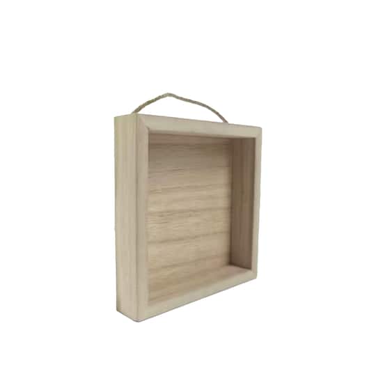 4.9" x 4.9" DIY Square Wood Shadow Box by Make Market®